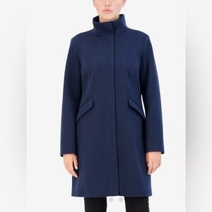 Longline Wool Blend Coat
Cole Haan In: Navy
